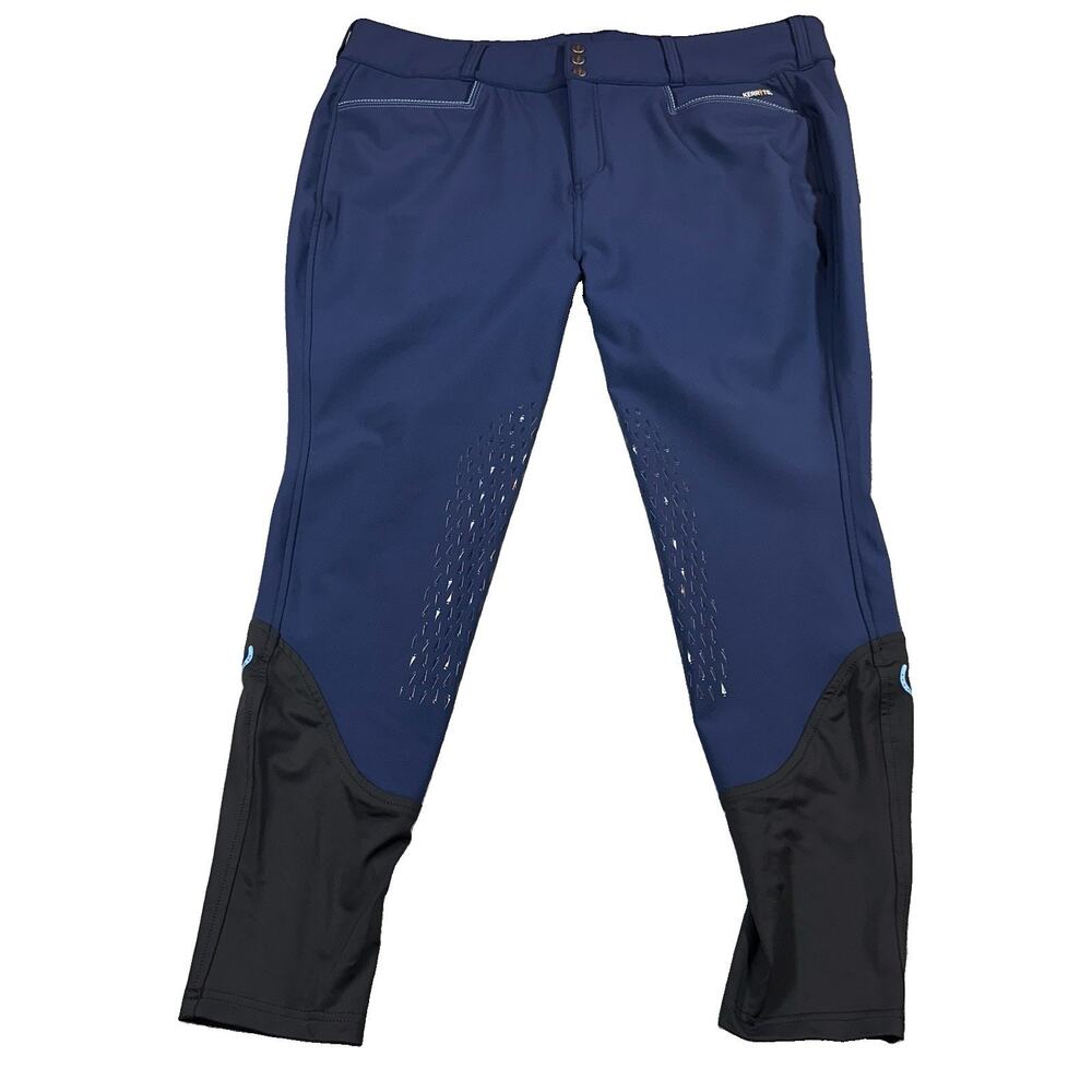Kerrits Arena K-Pro Knee Patch Breeches 2X Navy Ink Equestrian Riding Pants